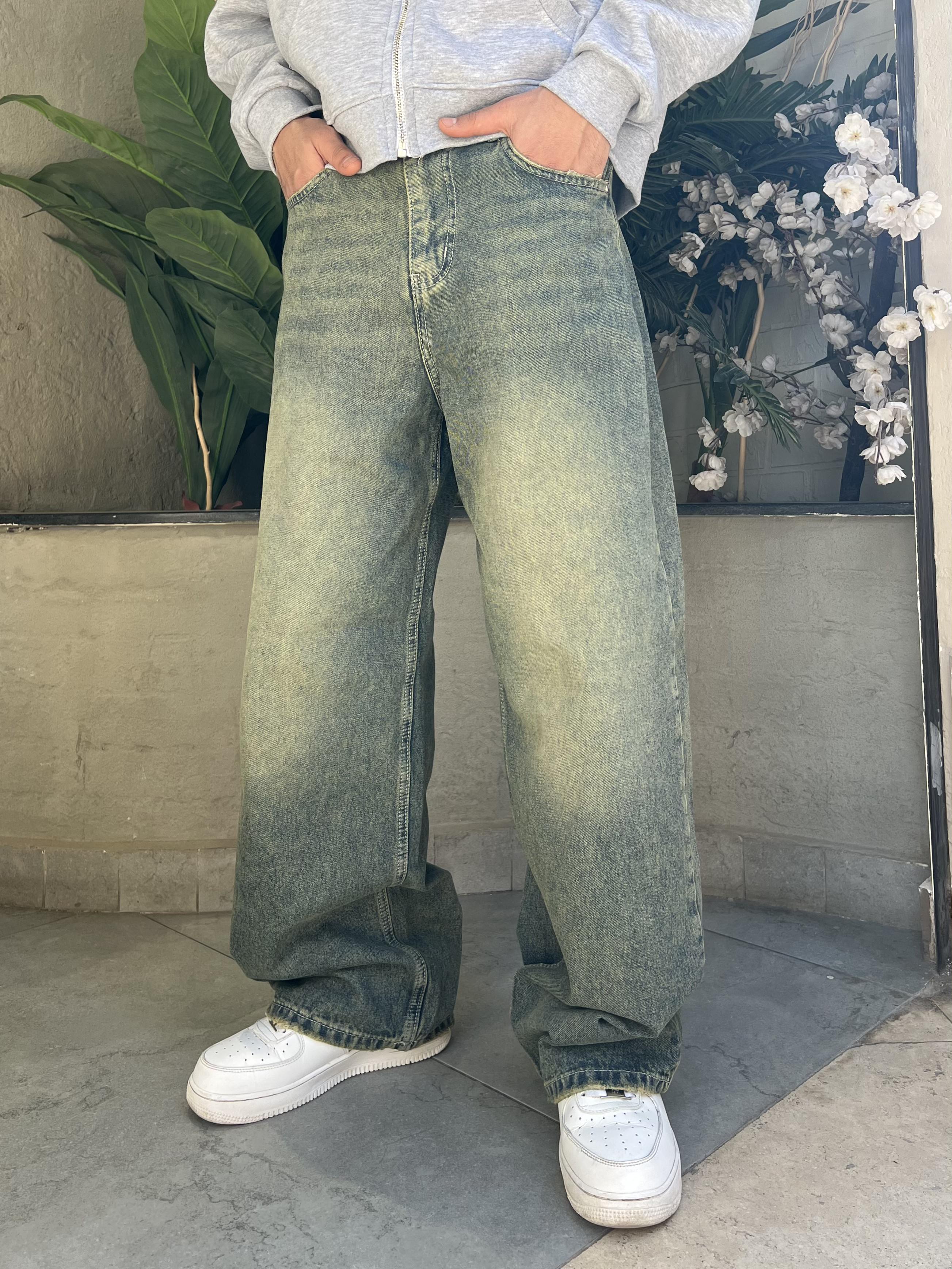 Light Dirty Vintage Baggy Denim