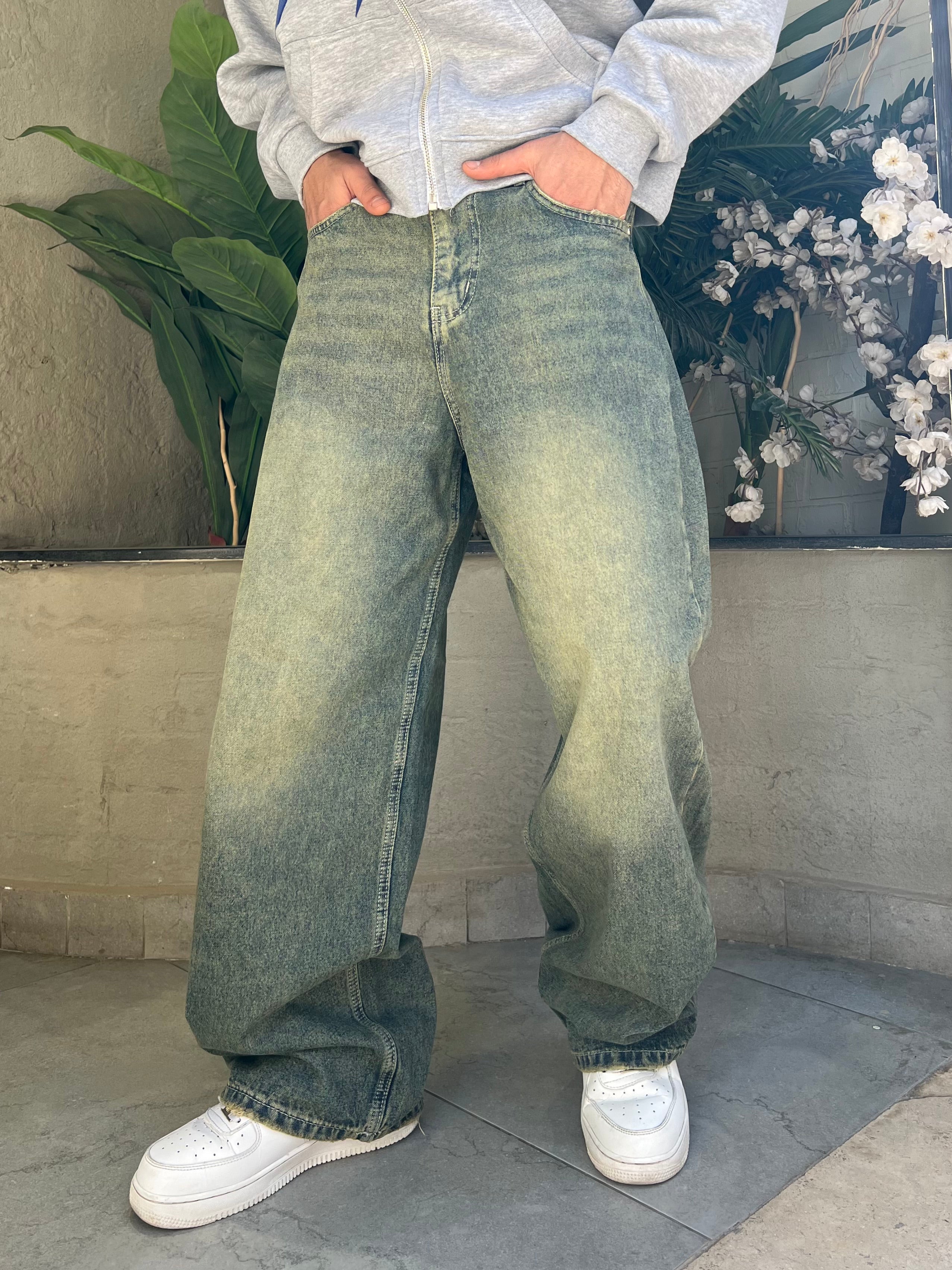 Light Dirty Vintage Baggy Denim