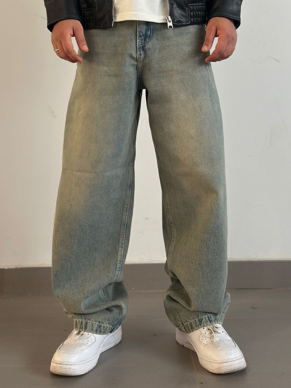 Vintage Light Washed Baggy Denim