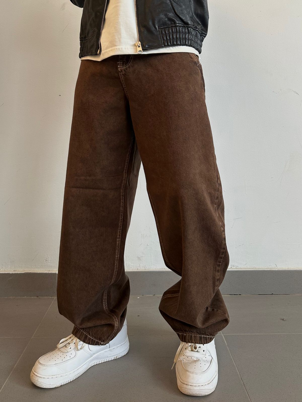 Vintage Brown Baggy Denim