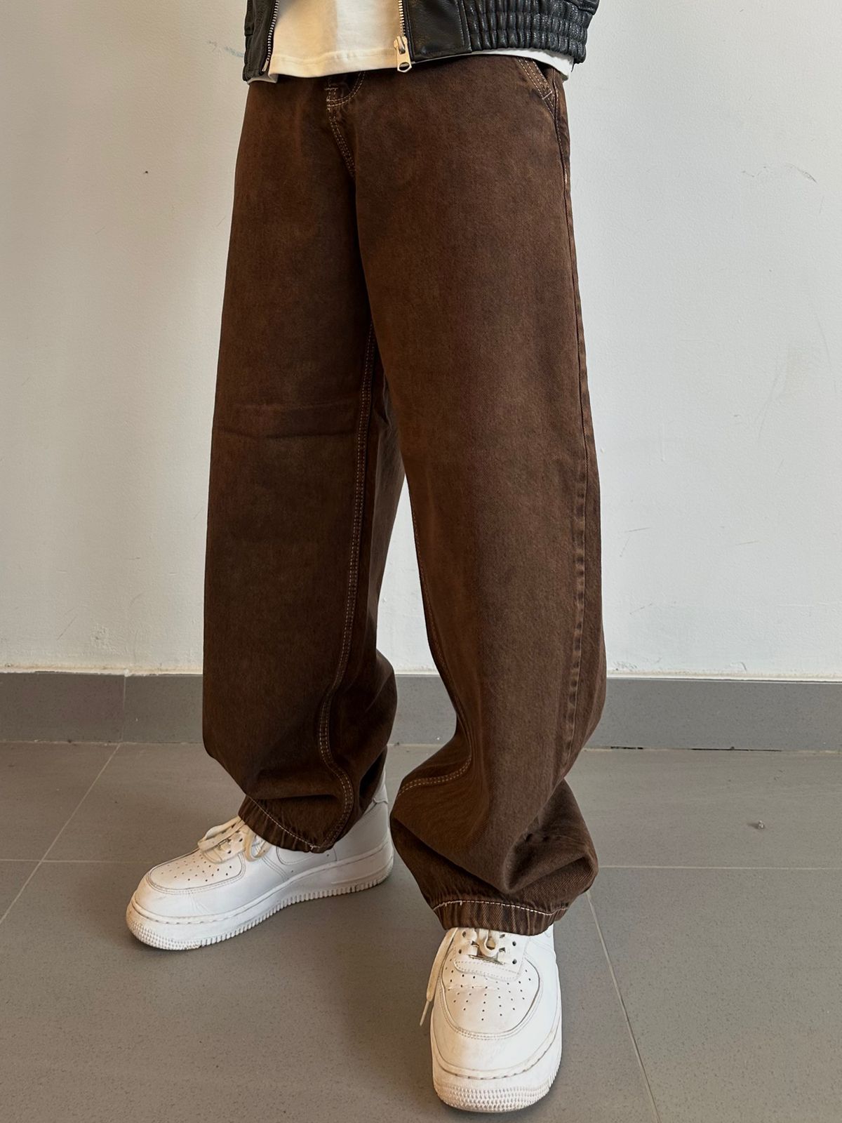 Vintage Brown Baggy Denim