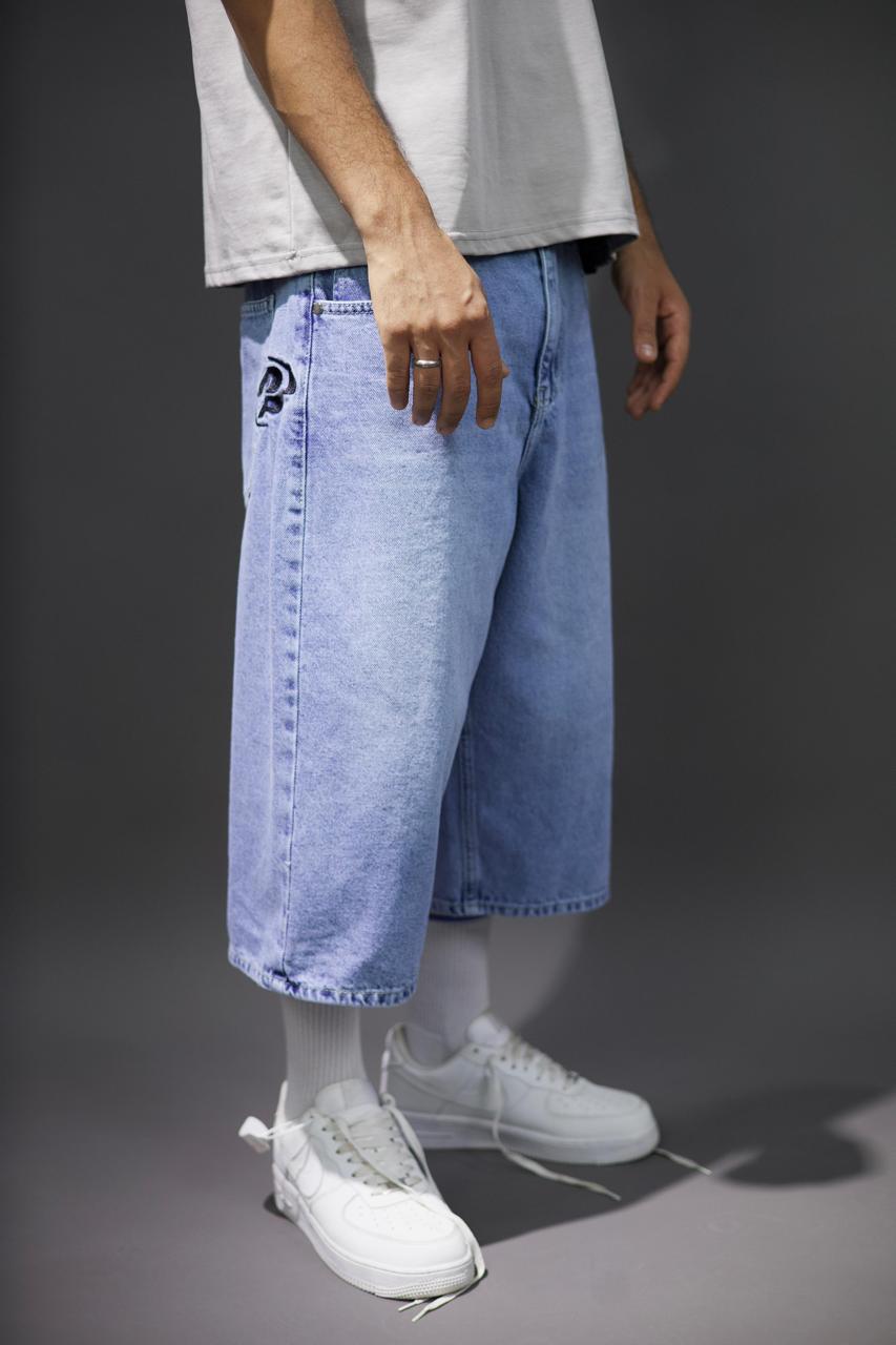 Ice Blue Jorts Baggy fit