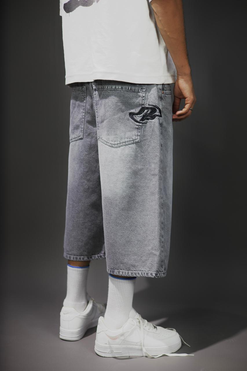 Faded Gray Jorts Baggy fit