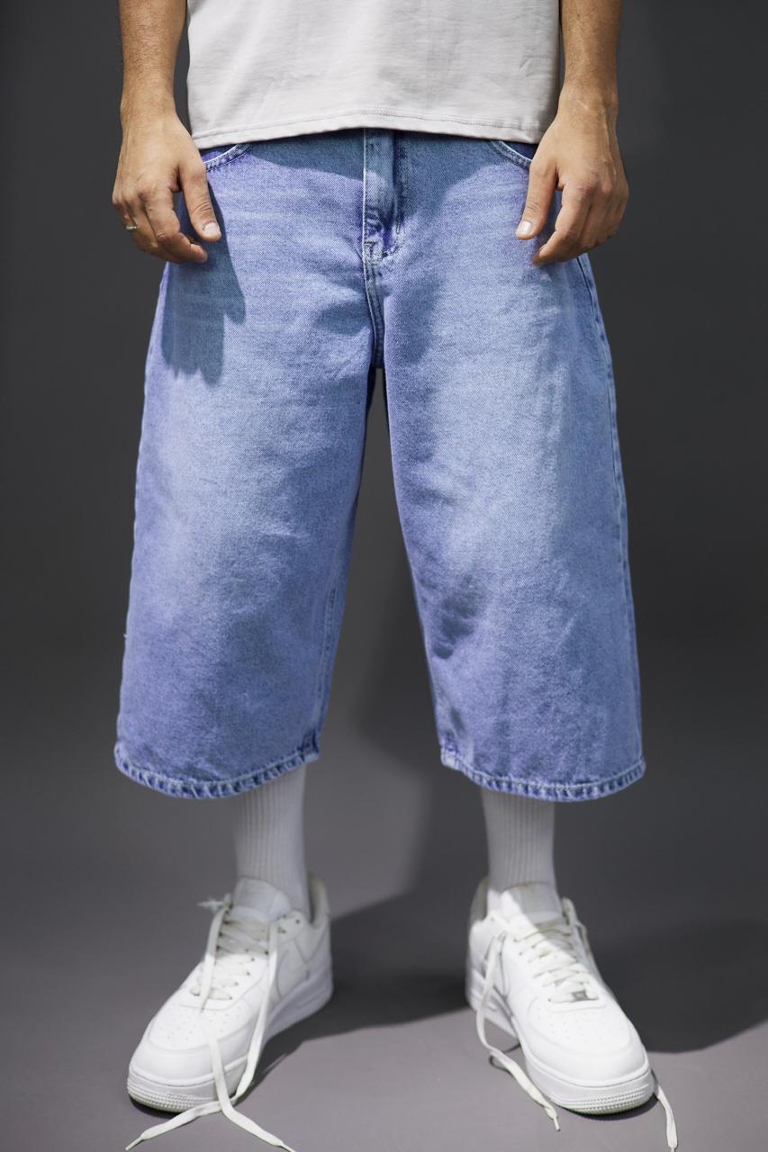 Ice Blue Jorts Baggy fit