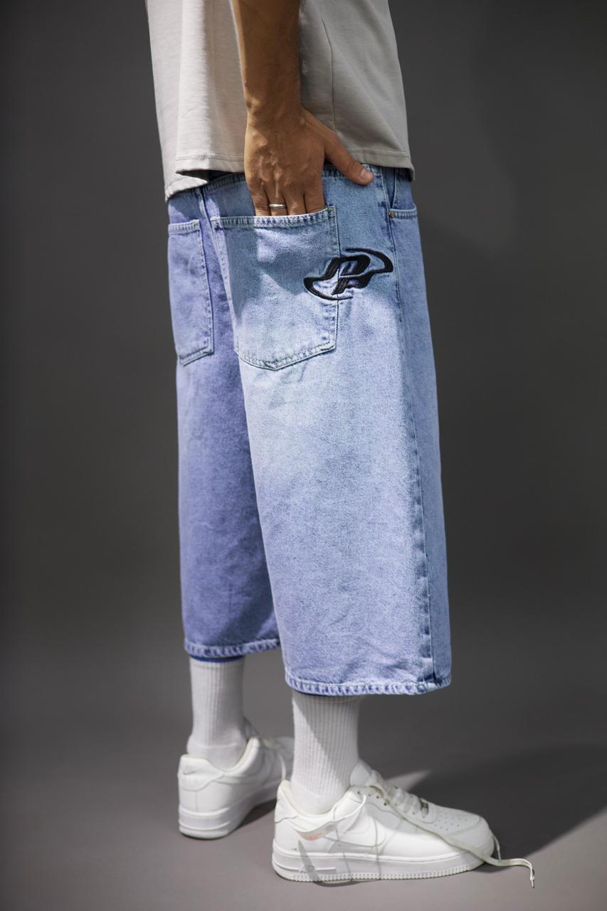 Ice Blue Jorts Baggy fit