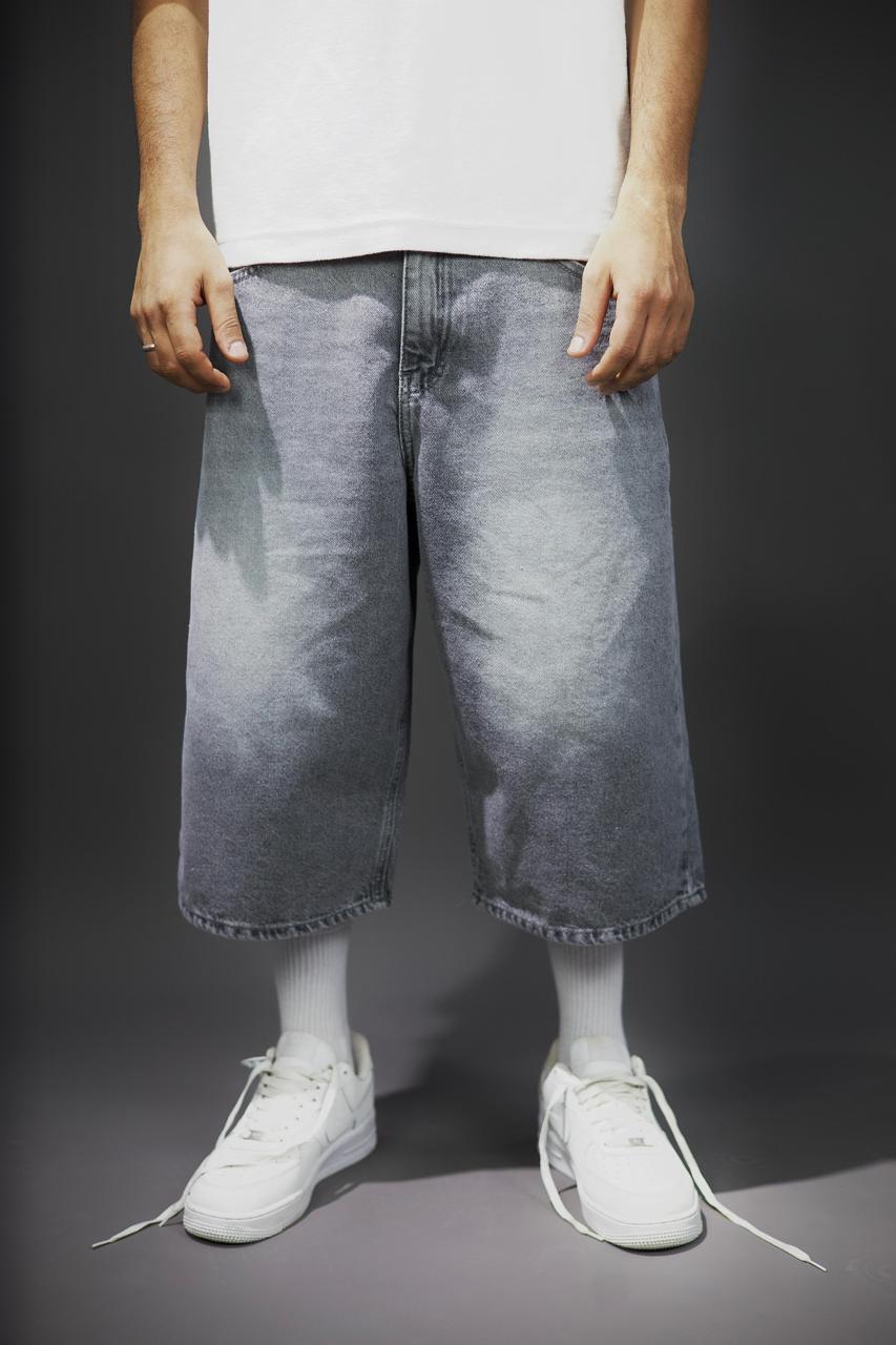 Faded Gray Jorts Baggy fit