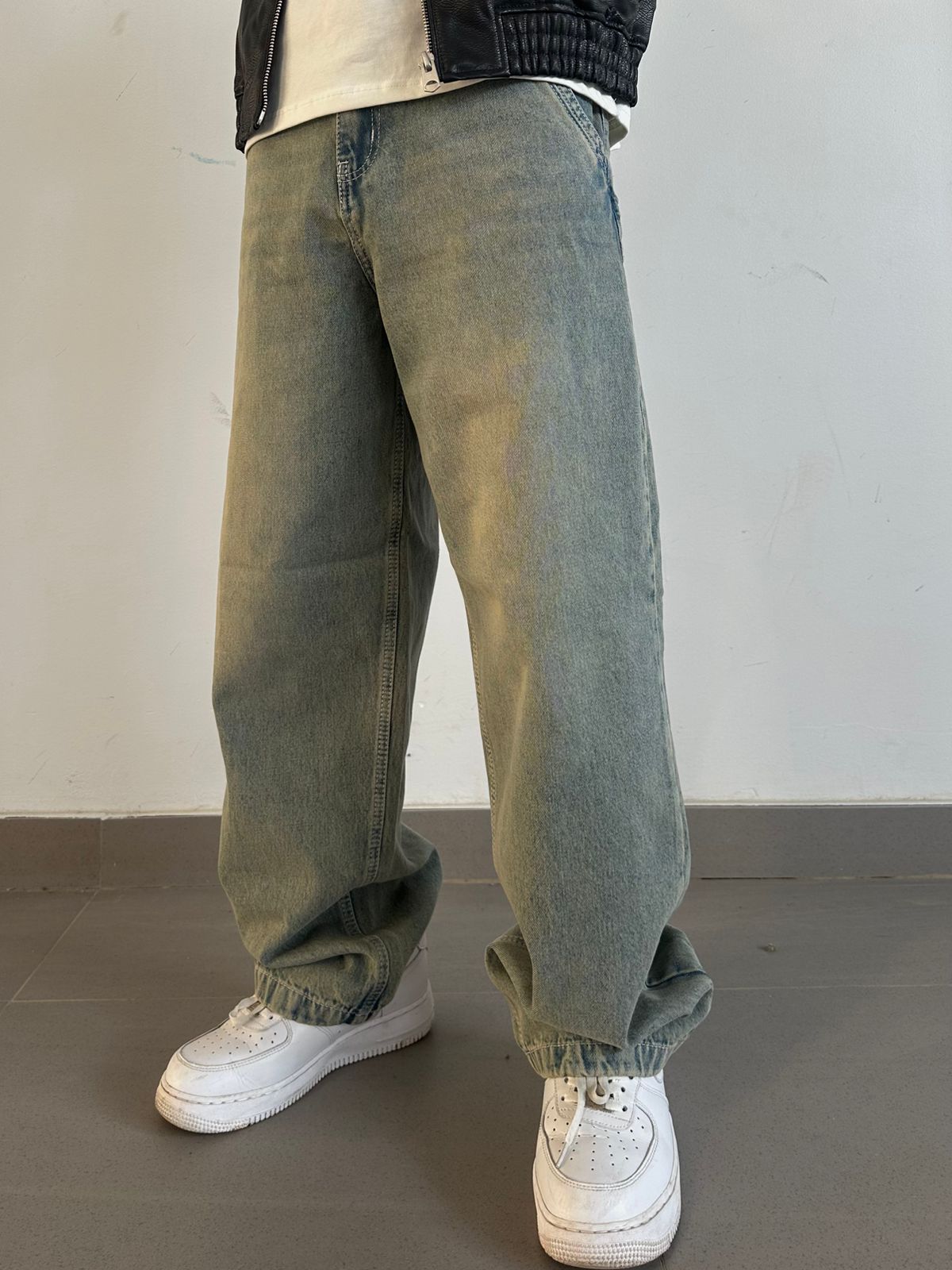 Vintage Light Washed Baggy Denim