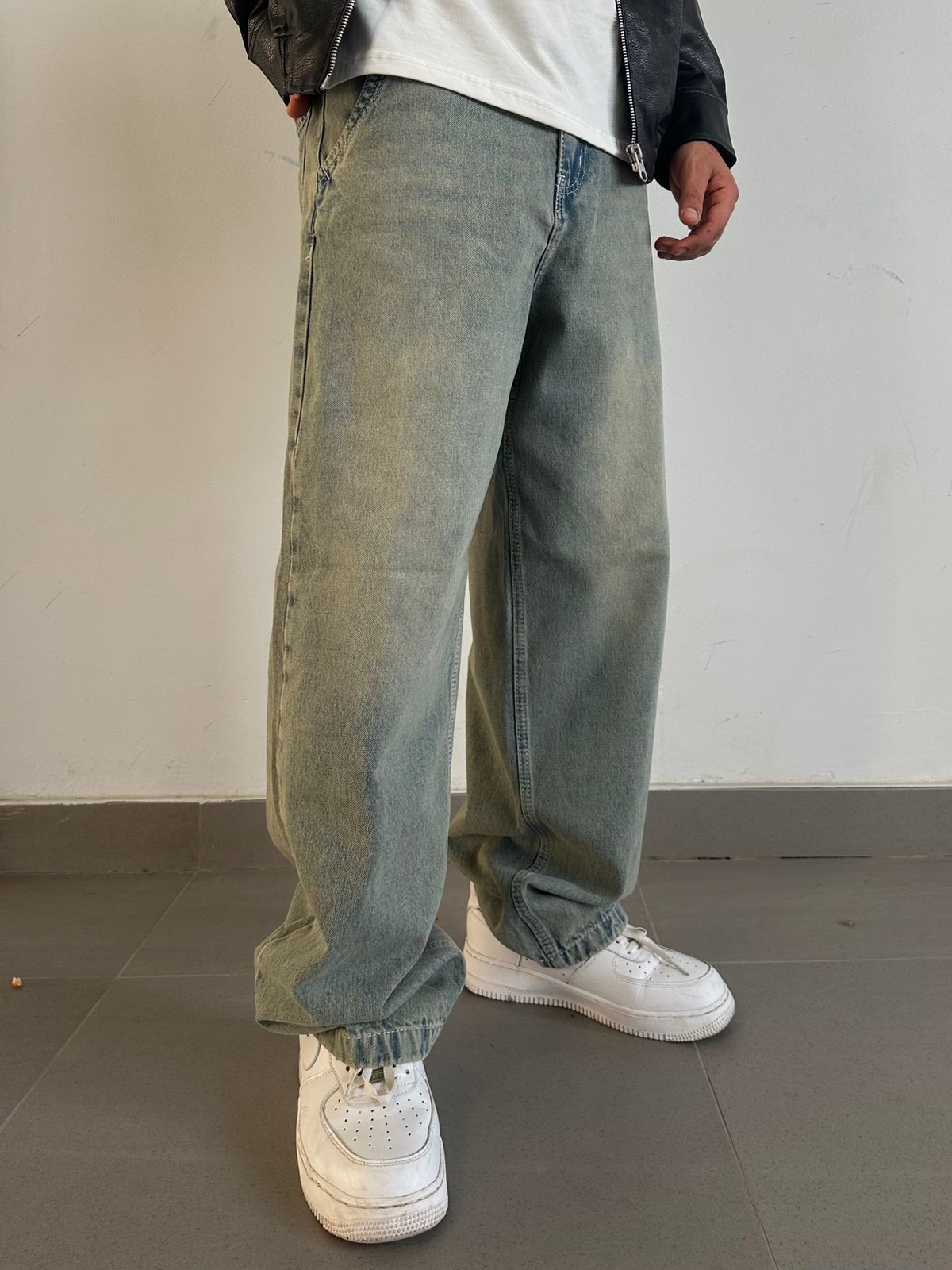 Vintage Light Washed Baggy Denim